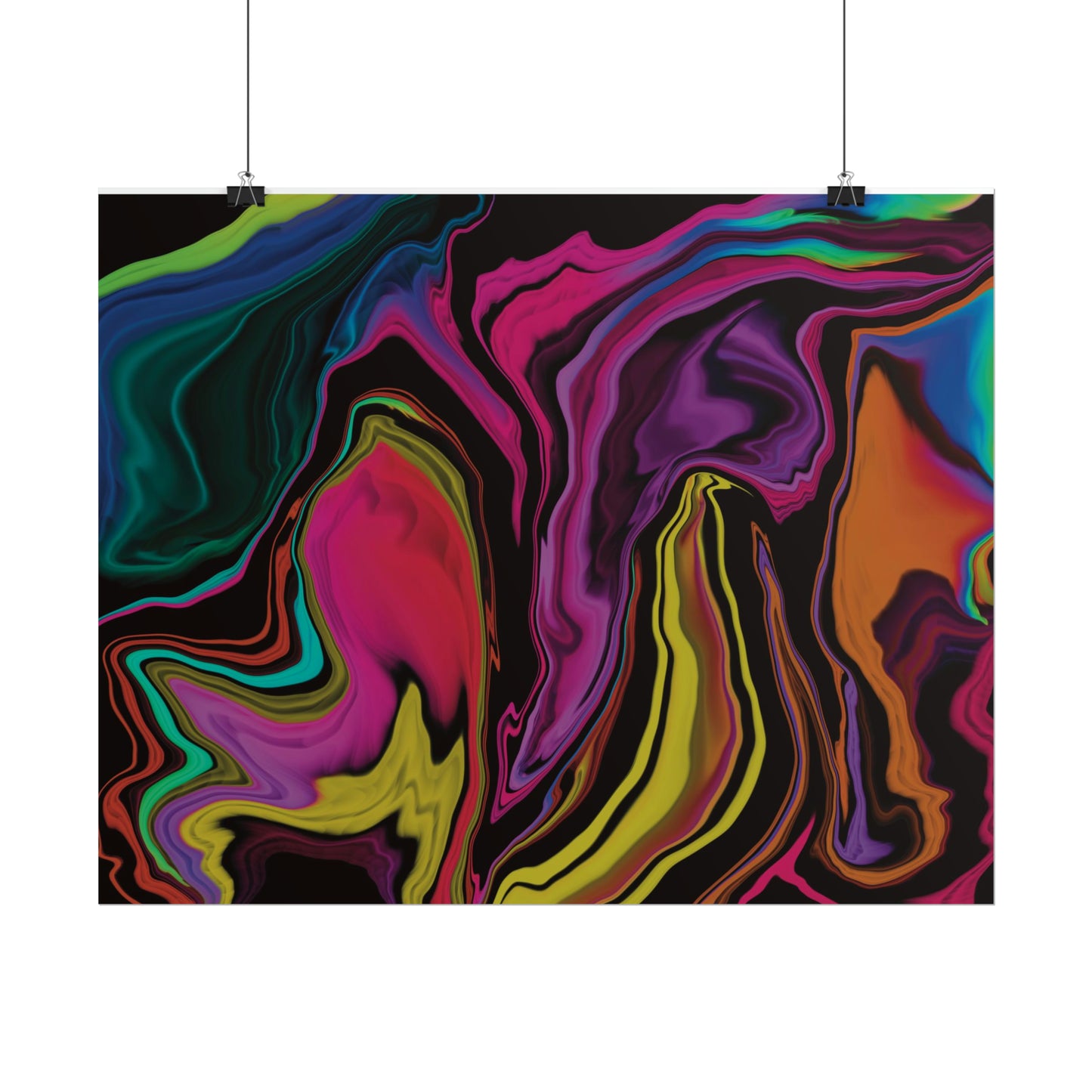 Unleash Your Power Fluid Painting Poster - Energetic Art for Self-Empowerment