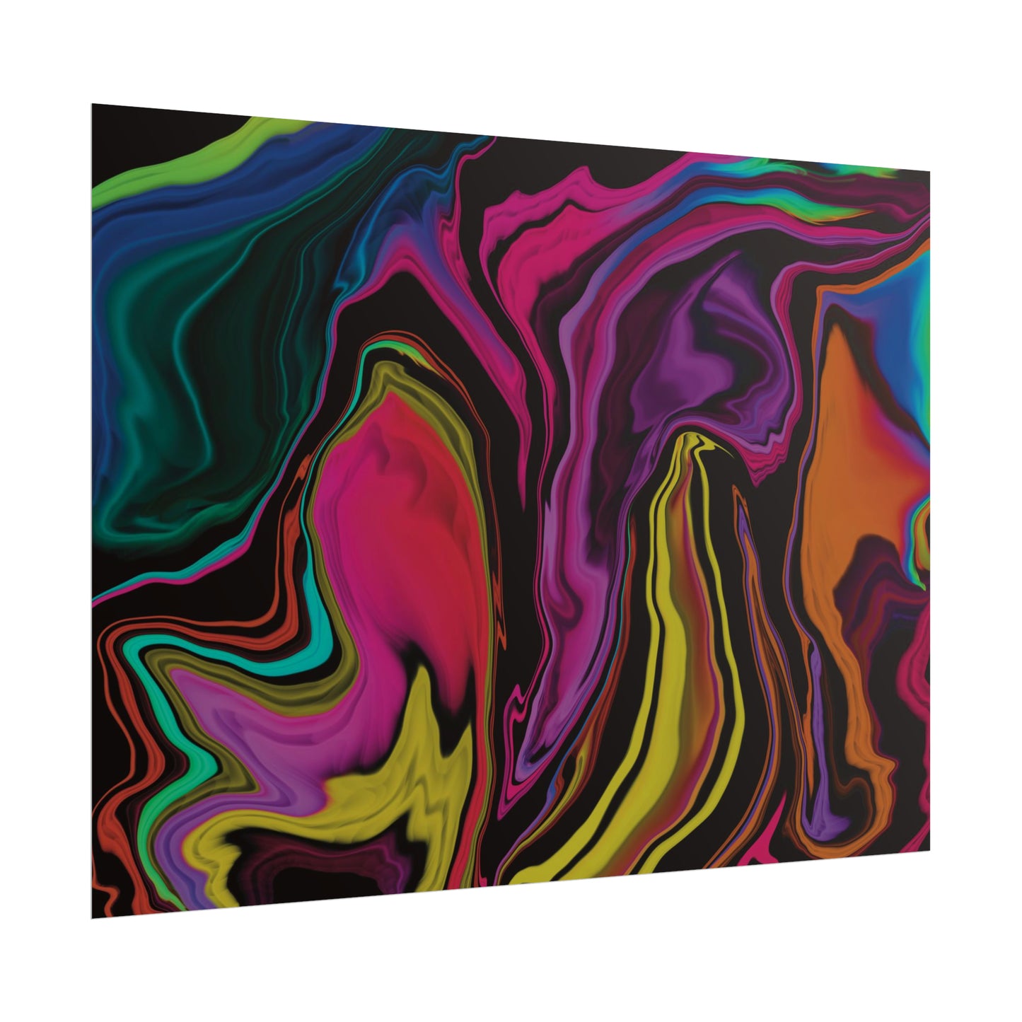 Unleash Your Power Fluid Painting Poster - Energetic Art for Self-Empowerment
