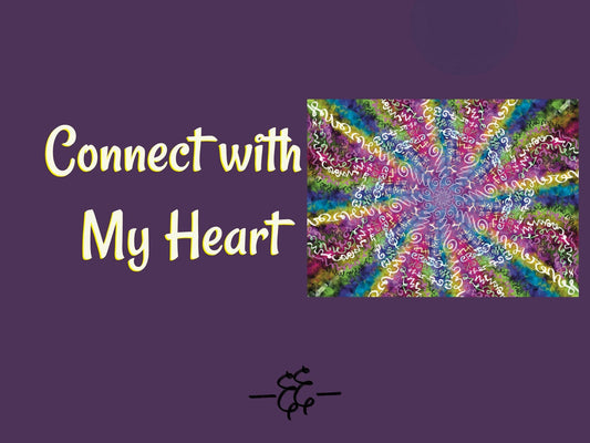 Connect with My Heart - Light Language Art - Digital Download - Heart Chakra Healing - Connection - Alignment - Know Myself - Love Myself